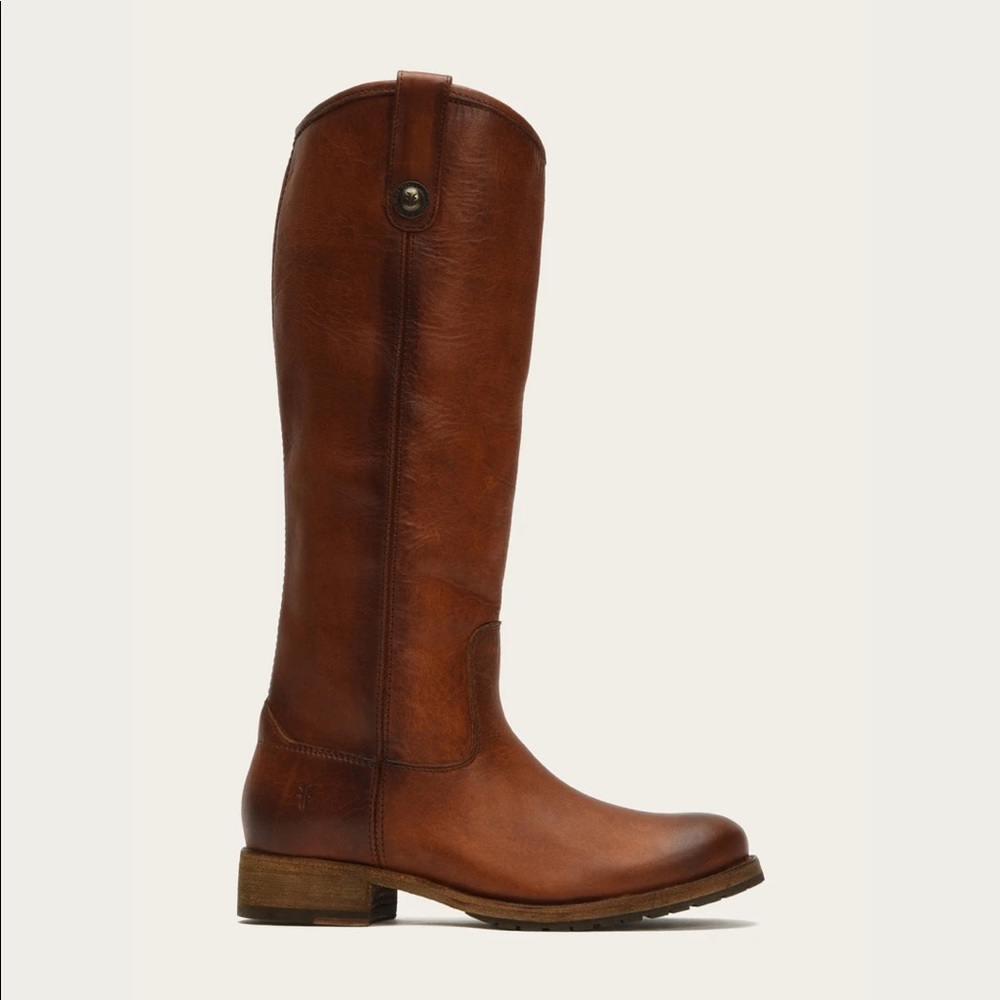 Melissa Button Lug Tall Frye boot